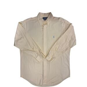 Polo Ralph Lauren Shirt Men's Large 16 32/33 Classic Fit Button Down Long Sleeve